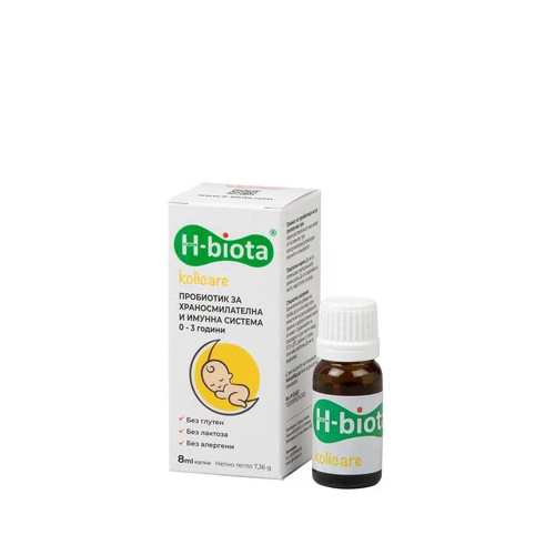 H-biota kolicare Пробиотик за храносмилателна и имунна система 0-3 години х8 мл