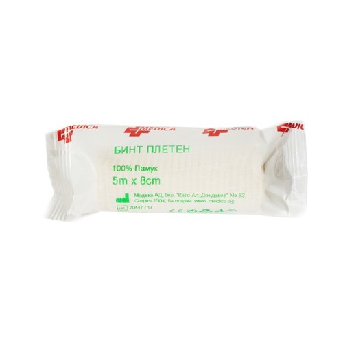 Плетен Бинт 5 м/8 см Medica