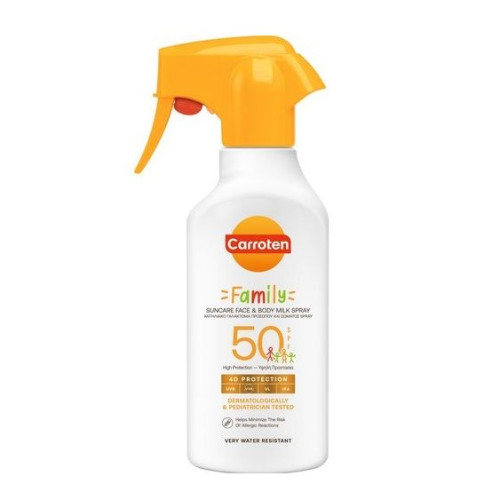 Carroten Family Milk Sprey Каротен Слънцезащитно мляко спрей SPF50 x270 мл