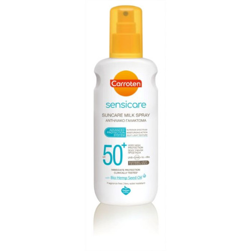 Carroten Sensitive Слънцезащитно мляко-спрей за чувствителна кожа SPF50+ x200 мл