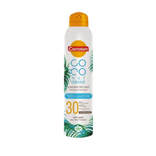 CARROTEN COCONUT DRY MIST SPF30 Слънцезащитен боди мист 200ml