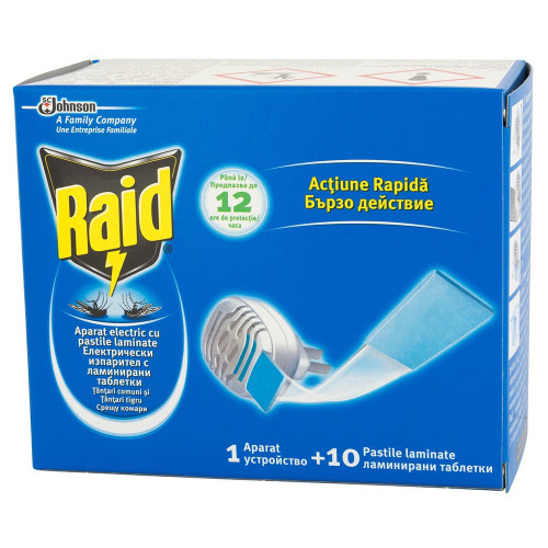 Raid Изпарител с ламинирани таблетки х10 броя