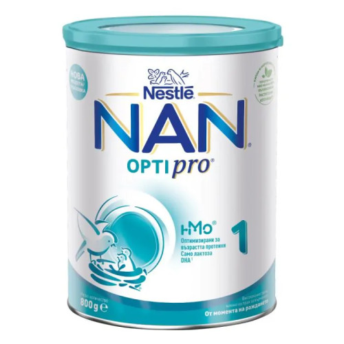 Nestle NAN Optipro 1 HM-O Обогатено мляко за кърмачета х800 г