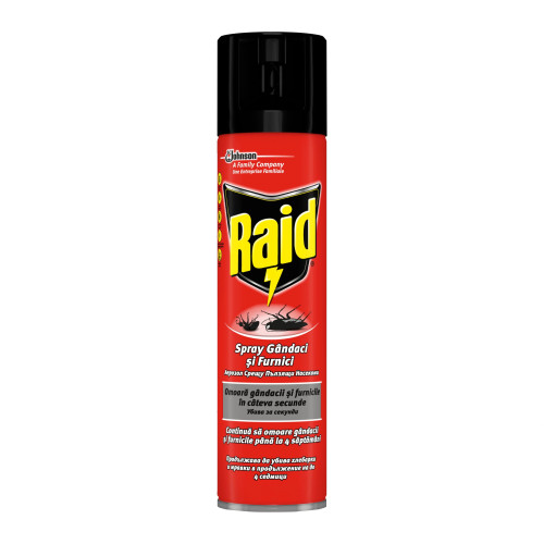 RAID Спрей против пълзящи насекоми, 400 мл.