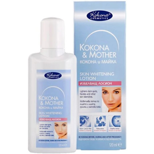 Kokona&Mother избелващ лосион за лице и шия 120 мл
