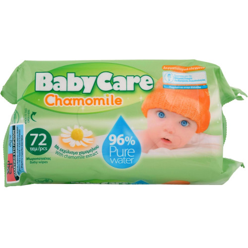 Baby Care мокри кърпи s лайка х 72 броя