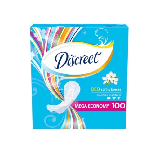 Discreet Deo Spring Breeze Ежедневни дамски превръзки морски бриз 100 бр