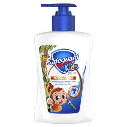 Safeguard Tropical Kids Антибактериален течен сапун за деца 225 мл