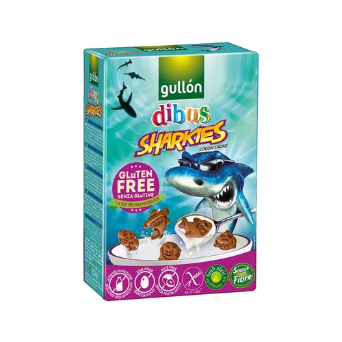 GULLON Dibus Sharkies Бисквити без глутен х250 г 